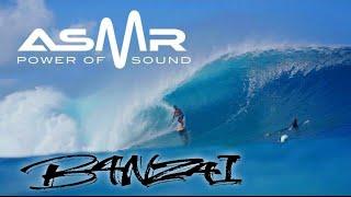 NEW! (ASMR) SURFING - HAWAII SURF - SOOTHING OCEAN SOUNDS WITH RELAXING MUSIC - BANZAI PIPELINE