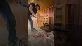 ️ Metallic Epoxy Vlog - Day 2 #concrete #epoxy #metallic #floor #mancave #satisfying #vlog