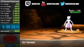 Pokemon X/Y Mewtwo Encounter + Capture (Unknown Dungeon) + Mega Evolution X