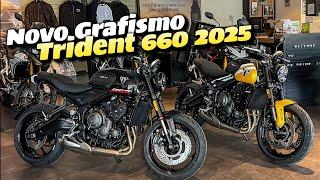 Motorcycles available at Triumph João Pessoa Paraíba with the new Trident 660 2025 graphics