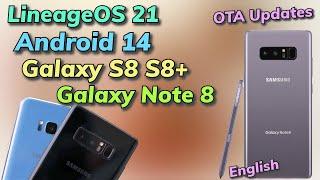 Install LineageOS 21 Android 14 ON Galaxy Note 8 Galaxy S8+ & S8 English