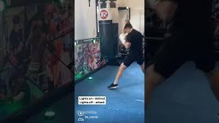 Blazepods controlling defence and attack #boxing #training #blazepod
