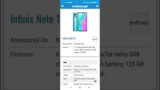 Infinix Note 11 Specs