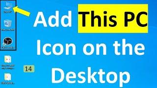 how to add my computer icon on desktop in windows 10  [PSBD24]