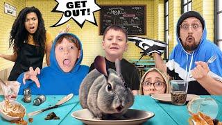 Sneaking Pet Chinchilla in Restaurant! (FV Family's The Americana at Brand Vlog)