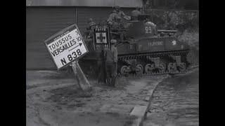 French 2nd Armored Division Fights near Paris - August 1944 [ WWII Documentary ]