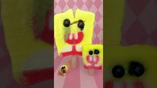 The Melting GIANT and Mini SpongeBob Popsicle! #shorts