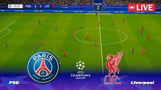 LIVE : PSG vs LIVERPOOL - UEFA Champions League 2025 | Full Match | PES 21 Game Simulation