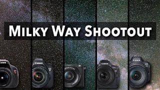 Five Camera Astrophotography Comparison - Canon EOS R6, EOS RP, Sony a6500, Canon EOS 6D, Rebel T3i