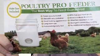 Poultry Pro Feeder DIY Port PVC Gravity Fed Chicken Feeder 3 Ports and Hole Saw Review