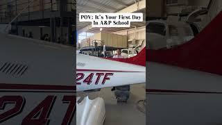 How it feels when you start your first day of A&P school!   #aircraftmaintenance #aviation