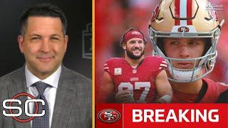 Adam Schefter [BREAKING NEWS] QB Brock Purdy and Nick Bosa are both OUT for Sunday's game vs Packers