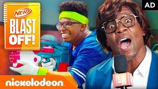 Isaiah Crews vs. Terry Crews: Lob & Bobble CHALLENGE! | BLAST OFF! The Ultimate NERF Competition