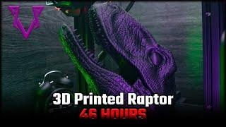 Amazing Raptor Head 3D Printed over 46 Hours