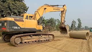excavator pulling homepipe/excavator laying homepipe/ part4@الطريق إلى الجنة Road to Heaven