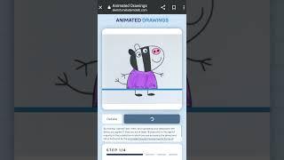 Let's animate Zoe Zebra from Peppa Pig #coloring #peppapig #zoe #zebra #animateddrawings #animation