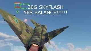 War Thunder DIRECT HIT Viggen Skyflash!!! #shorts