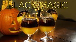 How To Make Halloween Black Magic Cocktail | Drinks Made Easy