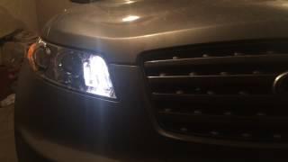 DRL on turn signal Infiniti FX (ДХО в поворотники)