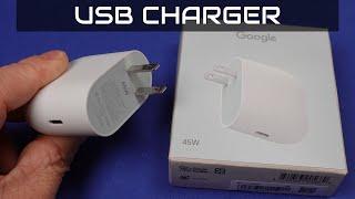 45W Google Charger, GW8L7 LPS PS2 USB Adapter Review