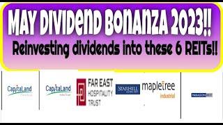 May 2023 Dividend Bonanza!! Reinvesting my dividends into these 6 REITs!!