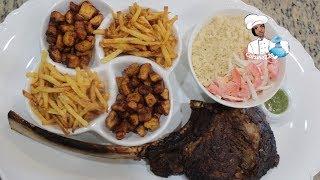 Attiéké Steak Alloco || Attiéké au Steak et Alloco