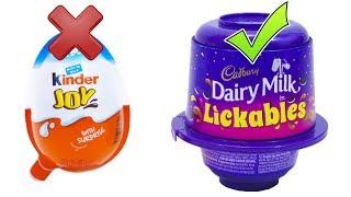 KINDER JOY vs LICKABLES Detailed Comparison video For enthusiasts