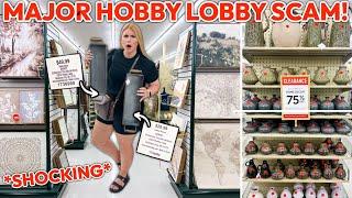 HOBBY LOBBY IS SCAMMING PEOPLE?! HERES THE TRUTH  *SHOCKING* | 75% Off Clearance Decor Finds