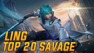 LING TOP 20 SAVAGE MOMENTS 2022 | MOBILE LEGENDS • EP 02