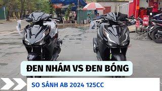 So sánh AirBlade 125 màu đen bóng vs AirBlade 125 màu đen nhám. AirBlade 2025 bản 125cc #ab2025