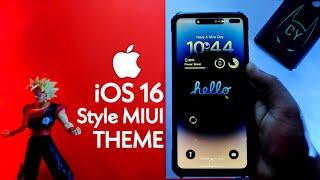 iOS 16 Style Miui Theme For Any Xiaomi Phones | iOS Style dynamic Ireland Theme | #ios16