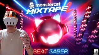 *NEW - Monstercat Mixtape 2 DLC! - Beat Saber - Full Playthrough on quest 3.