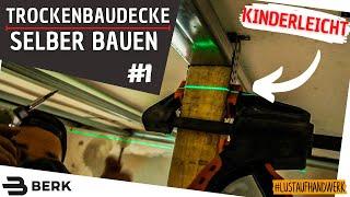 Trockenbau-Decke selber abhängen ⎜Platzsparrend mit Geheimtipp