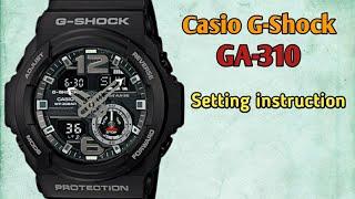 Casio G-Shock GA-310 (5357) Setting instruction.TrendWatchLab