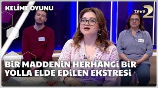 Bir maddenin herhangi bir yolla elde edilen ekstresi | Kelime Oyunu