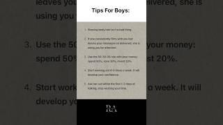 Tips for boys ️ #motivation #growth #quotes #dailymotivation #mindset #selfimprovement #discipline