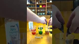 Kitchen Science: Density Rainbow #shorts