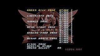 Sonic The Hedgehog cheat for Mega Drive/Genesis - Level Select (with save state for emulators)