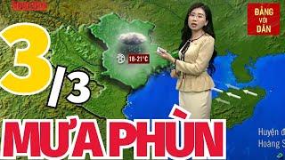 Dự báo thời tiết hôm nay mới nhất ngày 3/3 | Dự báo thời gian 3 ngày tới | Đảng với Dân