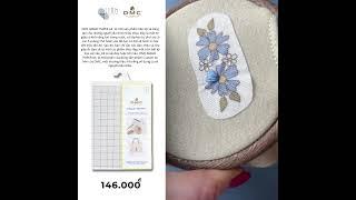 giấy in thêu ma thuật DMC FEUILLE CBM MAGIC PAPER SMALL A4 Art FC0002 #linhhandmade #dmc #yarnstore