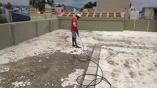 Rework for Damp Proof and Roof tape application | Cleaning Terrace and Floor in Water Washer