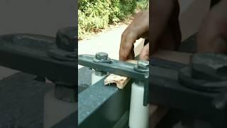 sliding gate install without pillars ! how? #construction