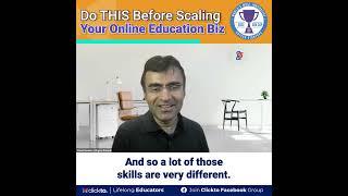 Lifelong Educators Clip: Vishal Goenka 0 to 1 Growth Phase of an Online Education Business