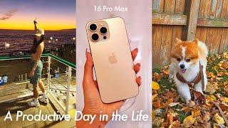 iPhone 16 Pro Max| A Productive Day in the Life (Battery Check ins, Camera Test + Review)