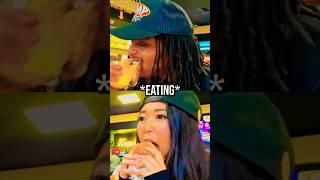 Emily’s One Bite Vs Agent’s Whole Burger! 