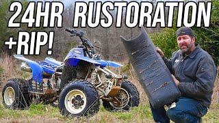 Restoring my $50 Yamaha Warrior 350 in 24 Hours!