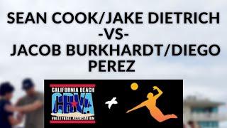 Sean Cook/Jake Dietrich -vs- Jacob Burkhardt/Diego Perez | Hermosa CBVA Open