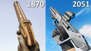 Ancient & Futuristic Guns in different Battlefield games..