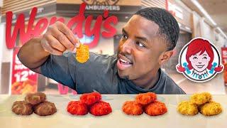 Trying Wendys Saucy Nuggets EVERY FLAVOR