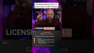 Windows Server CALs in Azure and on CSP-Hosting